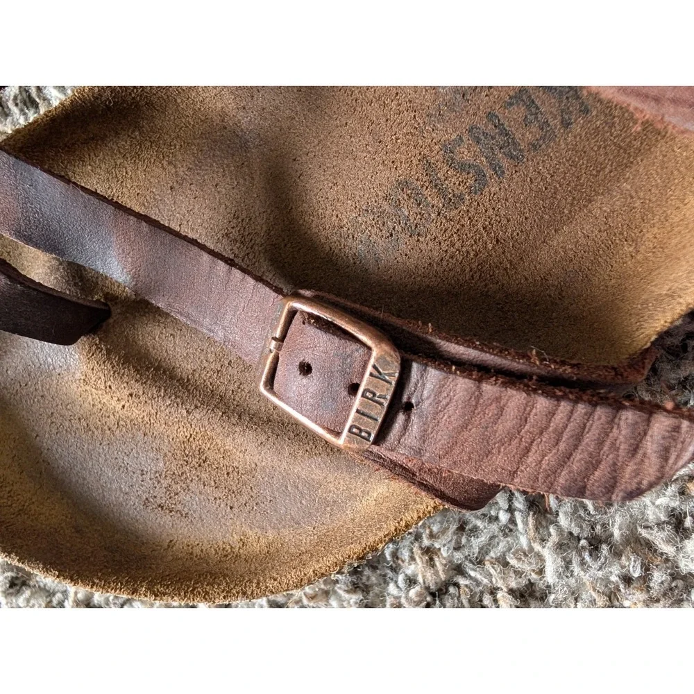 Birkenstock Mayari Sandals Brown Leather Women's 40 US 9.5